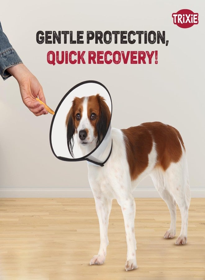 Trixie: - Protective Dog Collar with Velcro | Prevents The Pet from Licking or Chewing Wounds or Bandages | with Velcro Clasp for Quick & Accurate Installation - L-XL, 50-58 cm/28 cm - Image 2